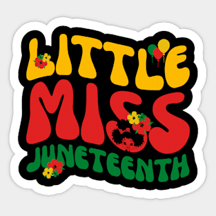 Little Miss Juneteenth Sticker